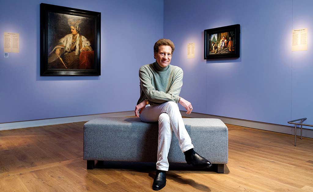 Foto del multimillonario Kaplan vendedor del Boceto de Rembrandt Leon Joven