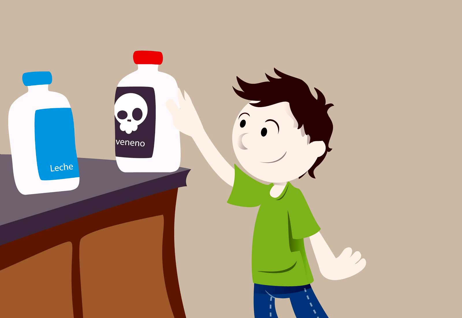 Productos peligrosos para niños que hay en el hogar